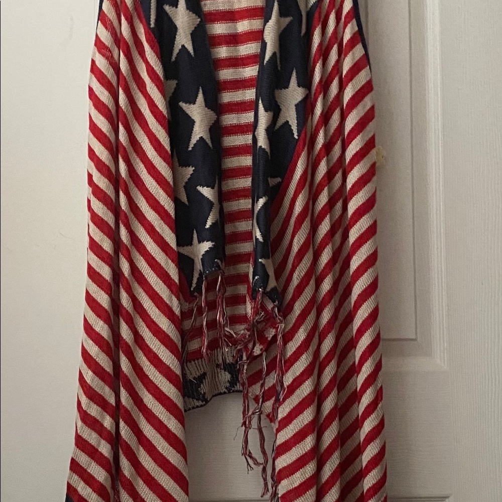 Open sleeveless cardigan nwt